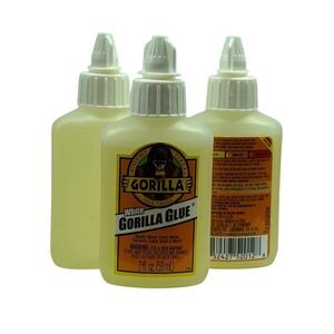Gorilla Glue White Waterproof 2oz Bottles Strong Bond Lot of‎ 3 Shelf Wear New